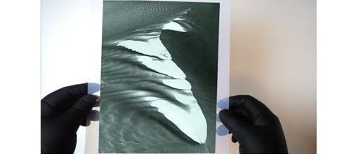 Handling a large-format negative for platinum/palladium contact printing